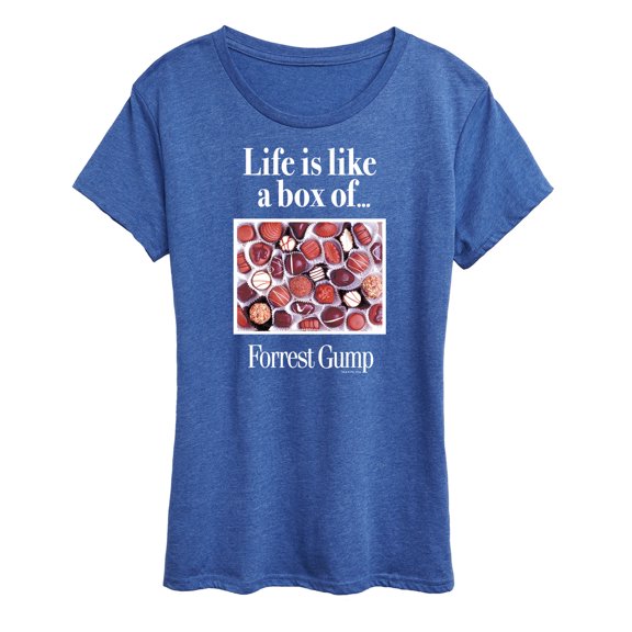 Forrest Gump - Life Is Like A Box Of Chocolates - Women's Short Sleeve Graphic T-Shirt