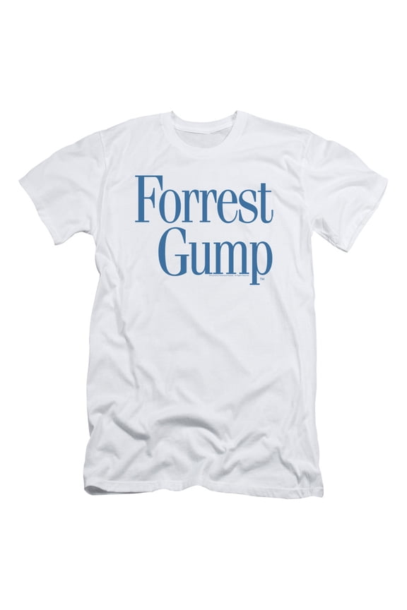 Forrest Gump Men's Logo Slim Fit T-shirt White