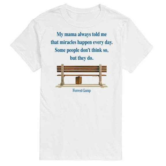 Forrest Gump - Miracles Happen Every Day  - Men's Short Sleeve Graphic T-Shirt