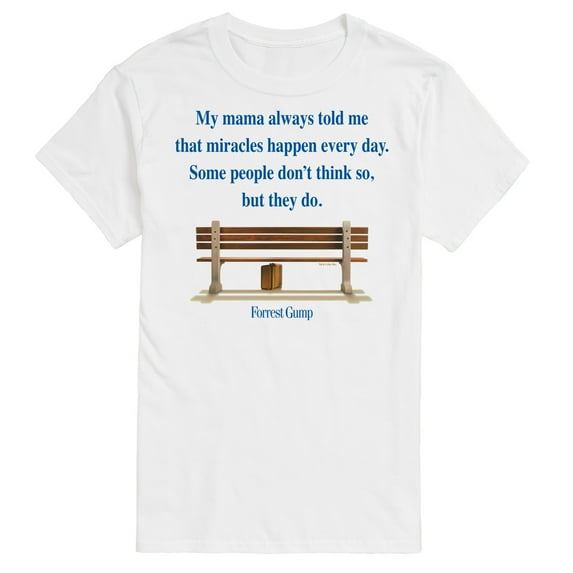 Forrest Gump - Miracles Happen Every Day - Men's Short Sleeve Graphic T-Shirt