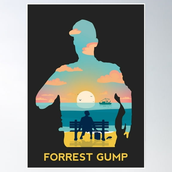 Forrest Gump Poster Wall Art, Modern Wall Decor, 8x12 UNFRAMED