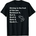 thumbnail image 1 of Forrest Gump Shrimp is the Fruit of the Sea T-Shirt mens t shirt，black，women，funny，misfits，men，journey, 1 of 4