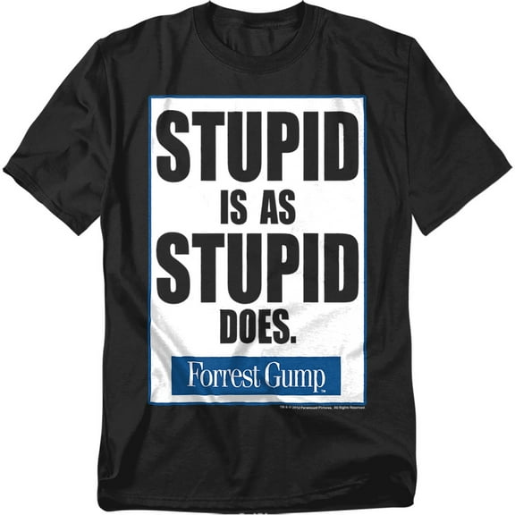 Forrest Gump T-Shirt Stupid Is Unisex Graphic Tee For Men & Women