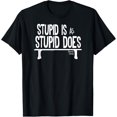thumbnail image 1 of Forrest Gump Stupid Is as Stupid Does T-Shirt mens t shirt，black，women，funny，misfits，men，journey, 1 of 4