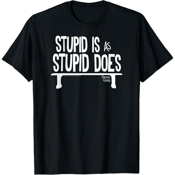 Forrest Gump Stupid Is as Stupid Does T-Shirt mens t shirt,black,women,funny,misfits,men,journey