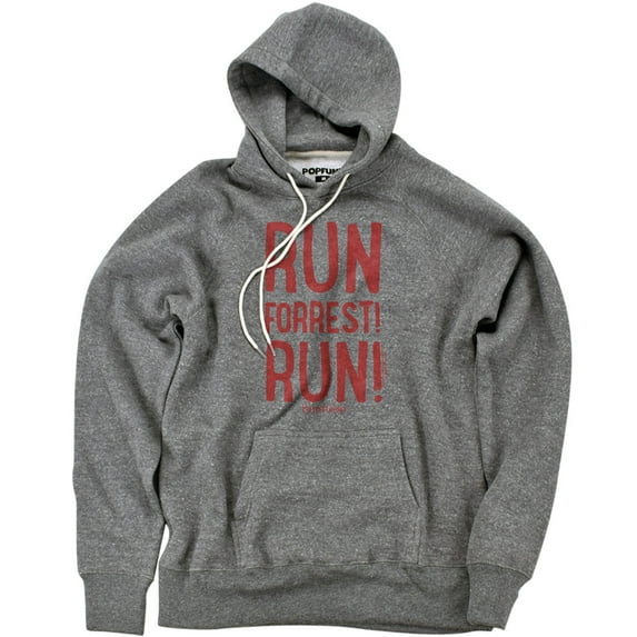 Forrest Gump The Run Forrest! Run Official Premium Ultrasoft Tri-Blend Hoodie (2X-Large) Athletic Heather