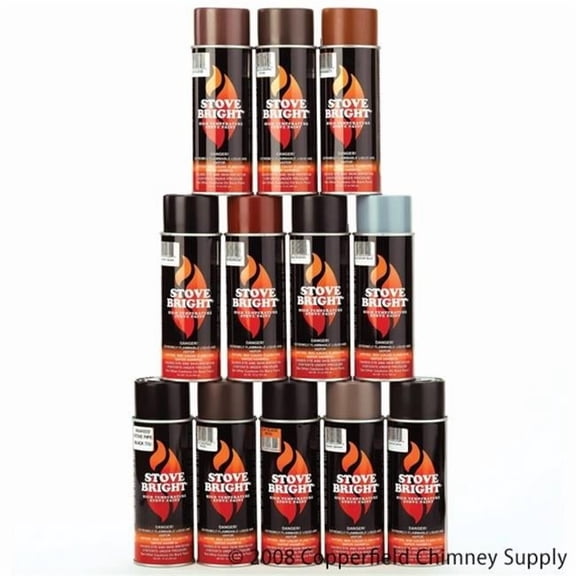 Forrest Paint 6319 1200 Wood Stove High Temp Paint - Mojave Red