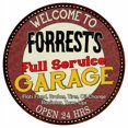 thumbnail image 1 of Forrest's Full Service Garage 12" Round Metal Sign Man Cave Décor 200120037400, 1 of 1
