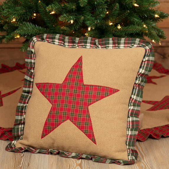 Forreston Applique Star Pillow Cover 16x16