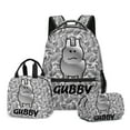 thumbnail image 1 of Forsaken Gubby Backpack 3Pcs Set Funny Cute Rabbit Gubby Casual Daypacks - L Size/17in, 1 of 8