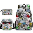 thumbnail image 1 of Forsaken Gubby Backpack Shoulder Bag Pencil Case 3PCS Set Funny Cute Rabbit Gubby Casual Daypacks - 17in, 1 of 4