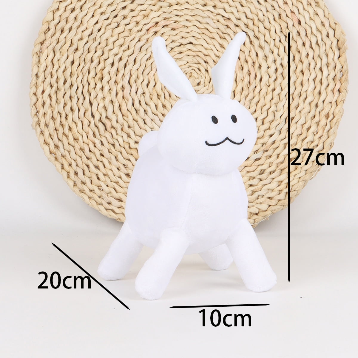 Forsaken Gubby Plush Black and White Rabbit Plush - Walmart.com