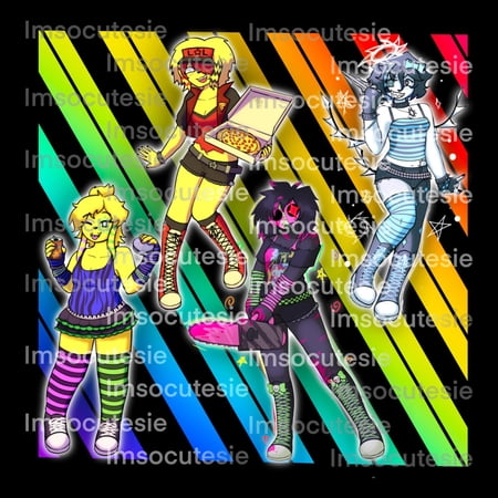 Forsaken Keychain | Party Two Time, Scenecore Slasher, Scene Elliot, and Scene Noob (1 keychain)