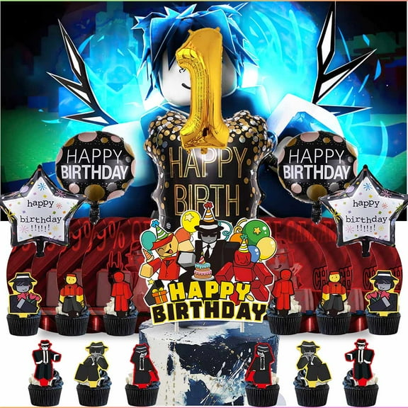 Forsaken chance 1st Tableware Balloons Cake Toppers Backdrop Banner Supplies Party Decor Plates Decorations