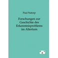 thumbnail image 1 of Forschungen zur Geschichte des Erkenntnisproblems im Altertum (Paperback), 1 of 1