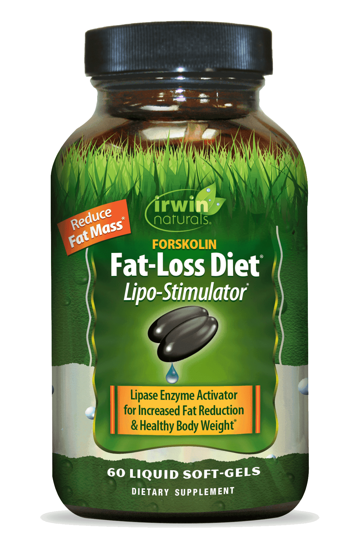 Irwin Naturals Forskolin Fat Loss Diet Lipo Stimulator & Healthy Weight Support 60 Soft-Gels