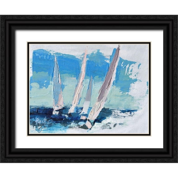 Forst, Beth A. 24x19 Black Ornate Wood Framed with Double Matting Museum Art Print Titled - Wind Power