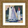 thumbnail image 1 of Forst, Beth A. 26x26 Gold Ornate Wood Framed with Double Matting Museum Art Print Titled - Waiting For Wind, 1 of 4