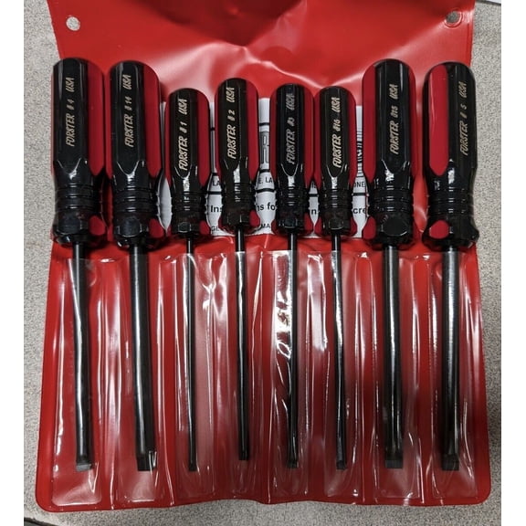 Forster 8 piece Gunsmith Precision Screwdriver Set machinist