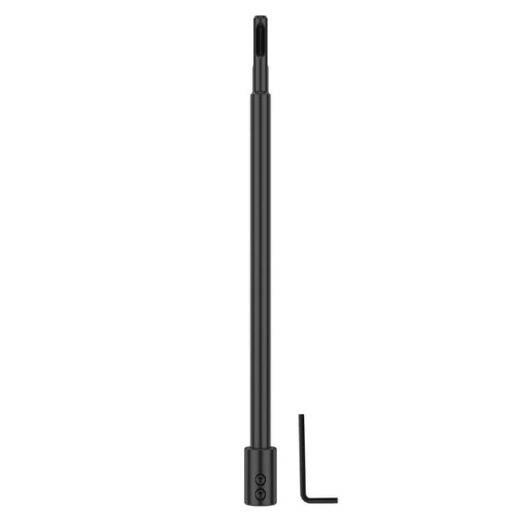 Forstner Bit Extension High Carbon Steel Long Forstner Drill Bit Extension Rod with Wrench Adding Drilling Depth for Carpentry
