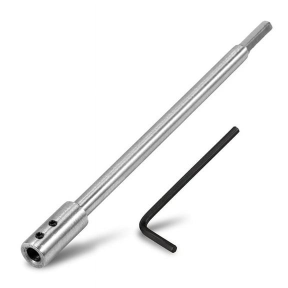 Forstner Bit Extension for 3/8Inch Round Shank, High-Carbon Steel Wood Spade Drill Extender 1PCS
