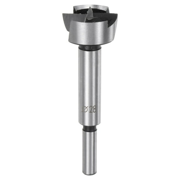 Forstner Drill Bit 1-1/10"(28mm) Dia High-Speed Steel Forstner Bit for Wood Plywood Plastic Drilling Hole Tool