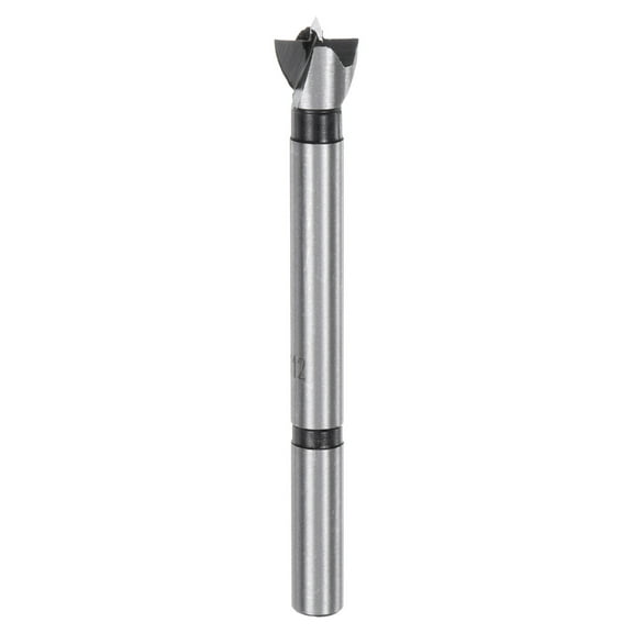 Forstner Drill Bit 15/32"(12mm) Dia High-Speed Steel Forstner Bit for Wood Plywood Plastic Drilling Hole Tool