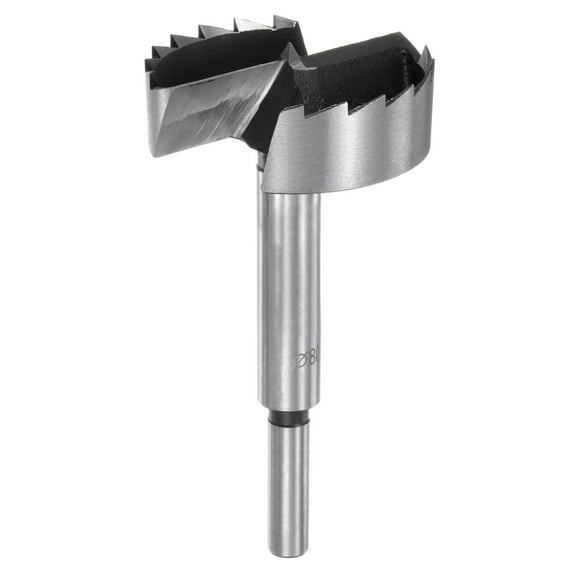 Forstner Drill Bit 3-5/32"(80mm) High-Speed Steel Multi-tooth Forstner Bit for Wood Plywood Plastic Drilling Tool