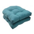 thumbnail image 1 of Forsyth Turquoise Wicker Seat Cushion (Set of 2), 1 of 1