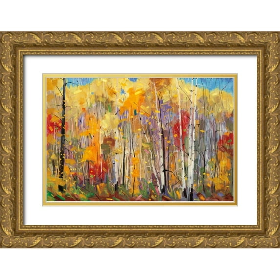 Forsythe, Graham 14x11 Gold Ornate Wood Framed with Double Matting Museum Art Print Titled - Disco