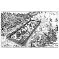 thumbnail image 1 of Fort Boonesborough 1778. Nfort Boonesborough Kentucky. Pen-And-Ink Drawing 1900. Poster Print by, 1 of 3