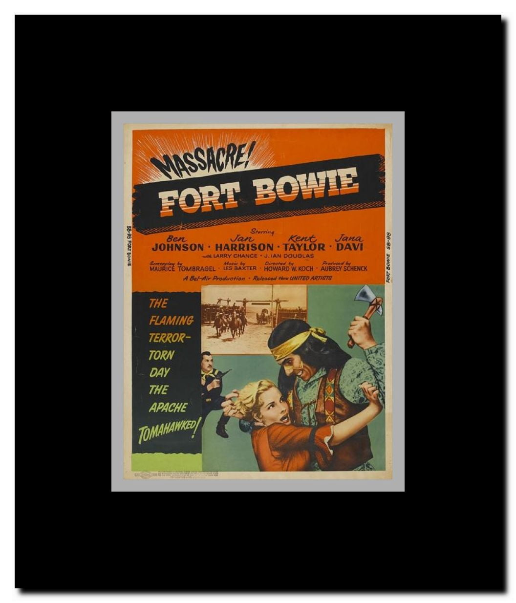 Fort Bowie Framed Movie Poster