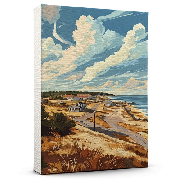 Fort Bragg Vintage Travel Canvass, North Carolina Canvas Wall Art, Fort Bragg Canvas Wall Art, North Carolina Wall Art Picture Print Decor - 105AZ473