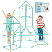 Fort Building Kit for Kids, 140pcs STEM Toys for Boys 4-12Y, Kids Tunnel DIY Fort Building Castles Indoor Outdoor Toy