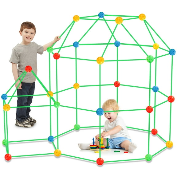 Fort Building Kit for Kids,155pcs Forts Construction Builder Gift Toys for Boys and Girls,Fort Building Set Play Tent Rocket Castle Indoor Outdoor