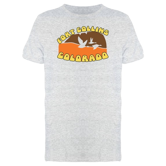 Fort Collins Colorado (Birds) Men's Athletic Heather T-shirt