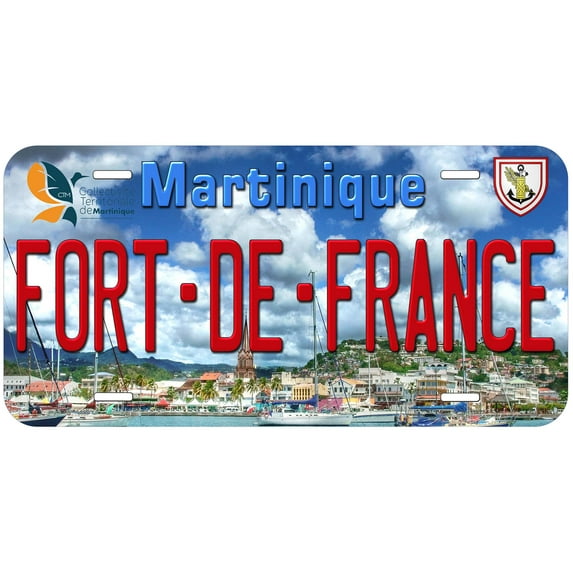 Fort De France Martinique TAG01 Novelty Car License Plate