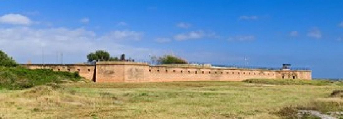 Fort Gaines on Dauphin Island Alabama USA Canvas Art - Panoramic Images (18 x 7)