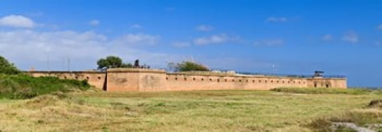 Fort Gaines on Dauphin Island Alabama USA Canvas Art - Panoramic Images (36 x 13)