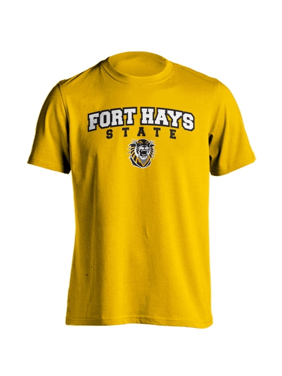 Fort Hays State University Tigers Classic Arch with Mascot Short Sleeve T-Shirt