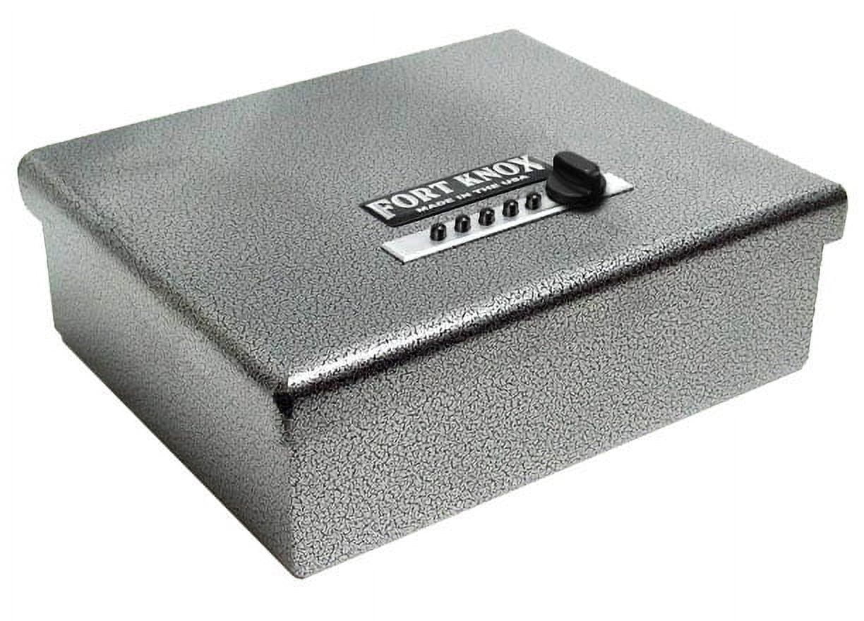 Fort Knox PB1 Original Heavy Duty Handgun Safe Pistol Box with 13.5 Inch Dean Safe Pistol Sock Made in USA