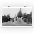 thumbnail image 1 of Fort Lawton, Washington - South Gate Entrance View (12x18 Art Print, Wall Decor Travel Poster), 1 of 1