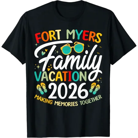 Fort Myers Beach Florida Family Vacation Group T-Shirt