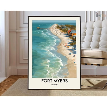 Fort Myers Florida Gulf Coast Poster , Poster Print Only