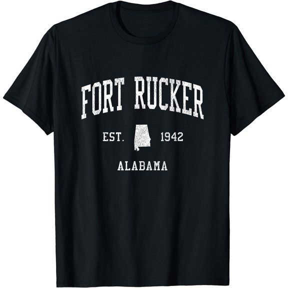 Fort Rucker AL Vintage Athletic Sports JS01 T-Shirt, Unisex T-Shirt