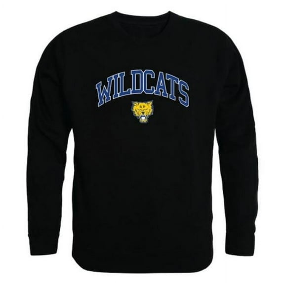 Fort Valley State University Wildcats Campus Crewneck Sweatshirt, Black - Extra Large