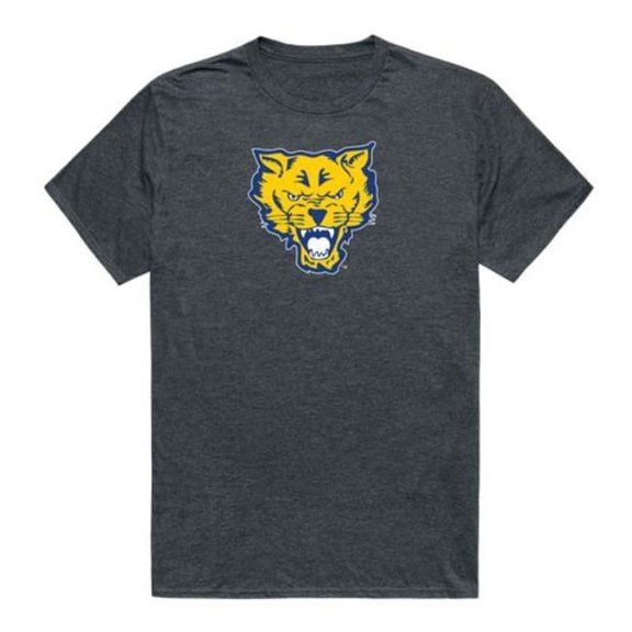 Fort Valley State University Wildcats Cinder College T-Shirt, Heather Charcoal - 2XL