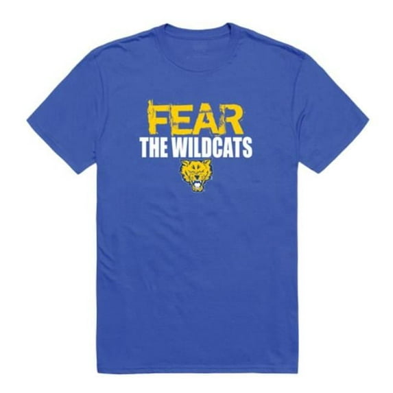 Fort Valley State University Wildcats Fear College T-Shirt, Royal - Large