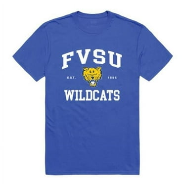 Fort Valley State University Wildcats Seal College T-Shirt, Royal - Large