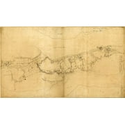 Fort Washington or Knypehausen 1777 by Vintage Maps (24 x 13)